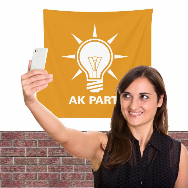 Adalet ve Kalk�nma Partisi Bez Arka Plan Manzara