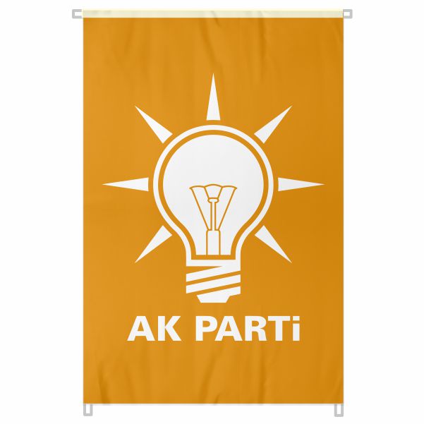 Adalet ve Kalk�nma Partisi Bina Boyu Bayraklar