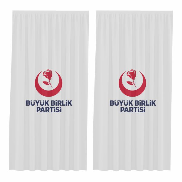 BBP B�y�k Birlik Partisi Bask�l� G�ne�lik Perdeler