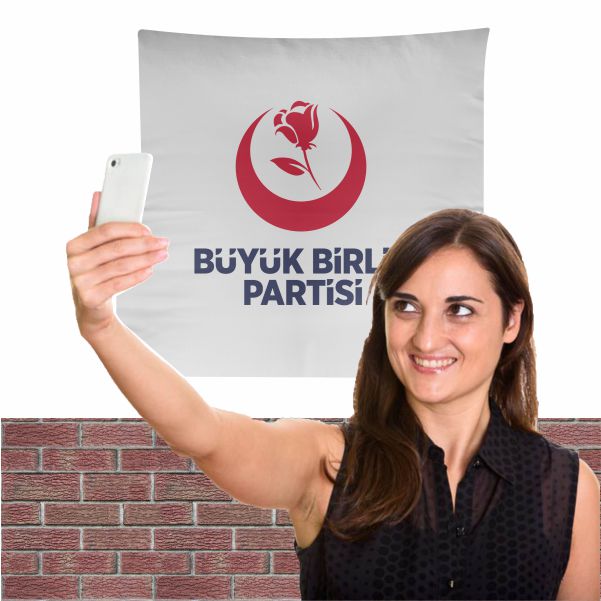 BBP B�y�k Birlik Partisi Bez Arka Plan Manzara