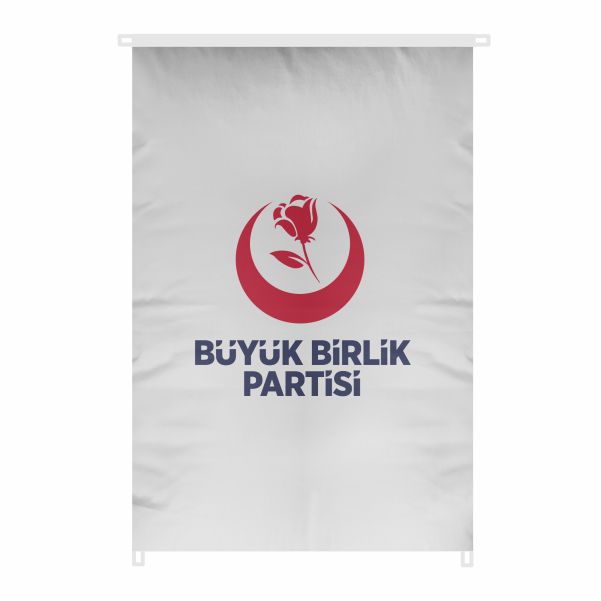 BBP B�y�k Birlik Partisi Bina Boyu Bayraklar