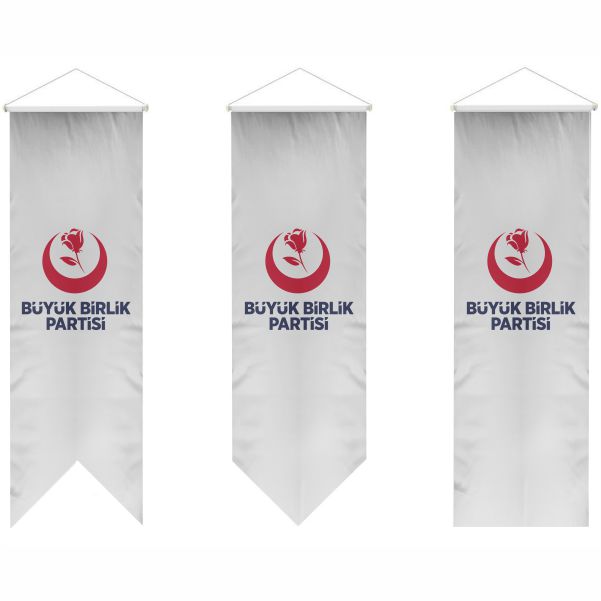 BBP B�y�k Birlik Partisi K�rlang�� Flamalar Bayraklar