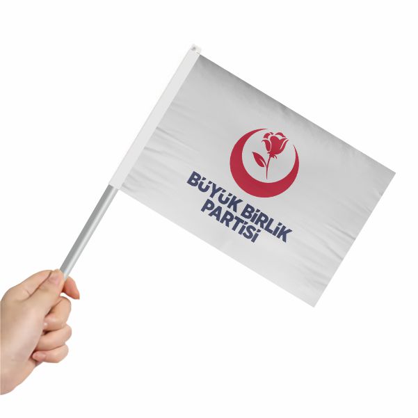 BBP B�y�k Birlik Partisi Sopal� Bayrak ve Flamalar