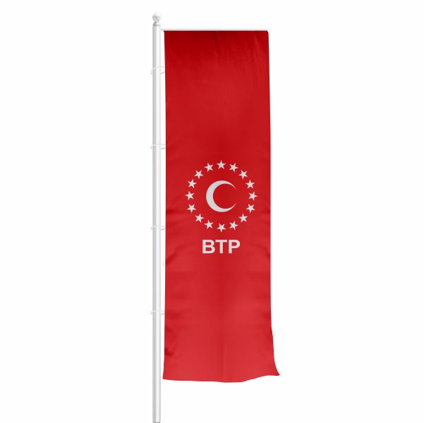 BTP Yatay �ekilen Flamalar ve Bayraklar