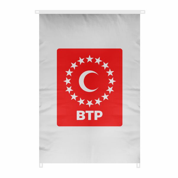 Ba��ms�z T�rkiye Partisi Bina Boyu Bayraklar