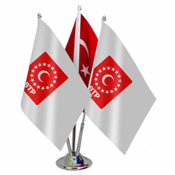 Ba��ms�z T�rkiye Partisi Logolu ��l� Masa Bayra��