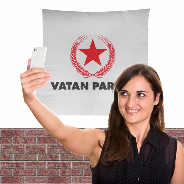 Beyaz Vatan Partisi Bez Arka Plan Manzara