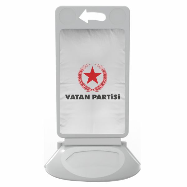 Beyaz Vatan Partisi Kaliteli Plastik Duba