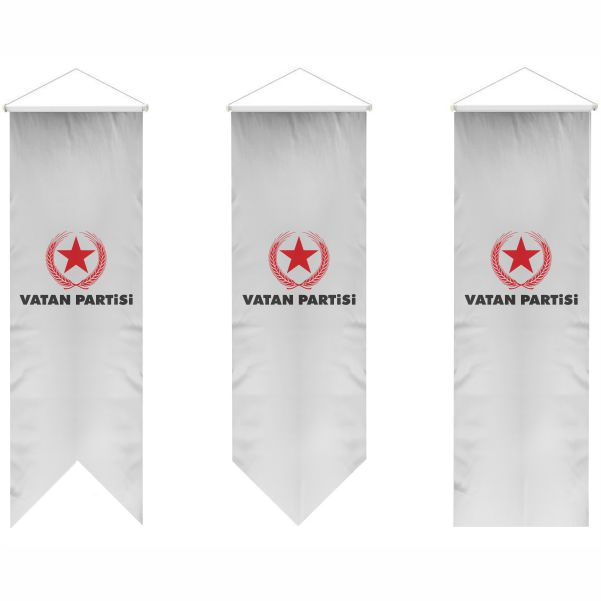 Beyaz Vatan Partisi K�rlang�� Flamalar Bayraklar