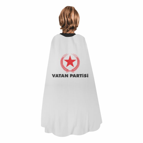 Beyaz Vatan Partisi Pelerin Dijital Bask� Pelerin