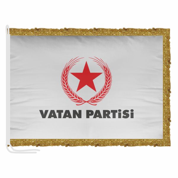 Beyaz Vatan Partisi Saten Makam Flamas�