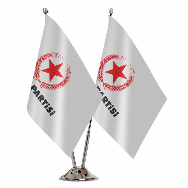 Beyaz Vatan Partisi �kili Masa Bayra��