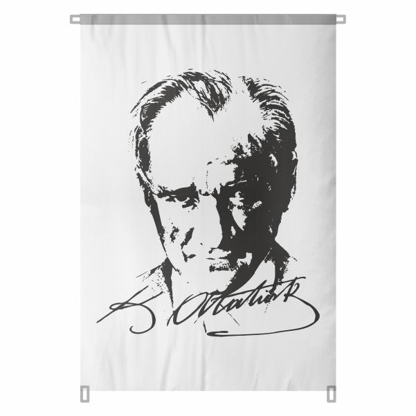 Bez Atat�rk Posteri B�y�k Atat�rk Portresi Bina Boyu Atat�rk Portresi Gelece�e Y�n Veren �zler No 80