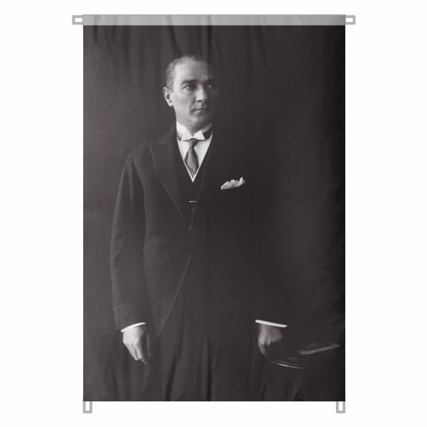 Bez Atat�rk Posteri B�y�k Atat�rk Portresi Bina Boyu Atat�rk Portresi Liderlik ve Vizyon No 20