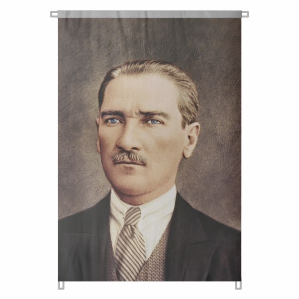 Bez Atat�rk Posteri B�y�k Atat�rk Portresi Bina Boyu Atat�rk Portresi Modern T�rkiye nin Simgesi No 62