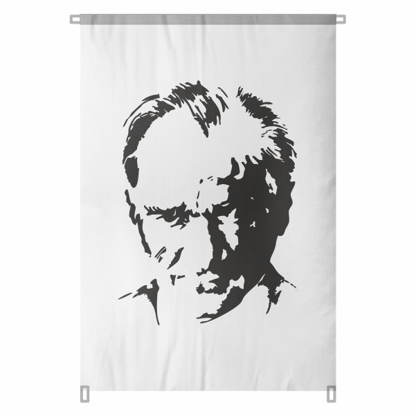 Bez Atat�rk Posteri B�y�k Atat�rk Portresi Bina Boyu Atat�rk Portresi T�rk Milletinin Onur Abidesi No 86