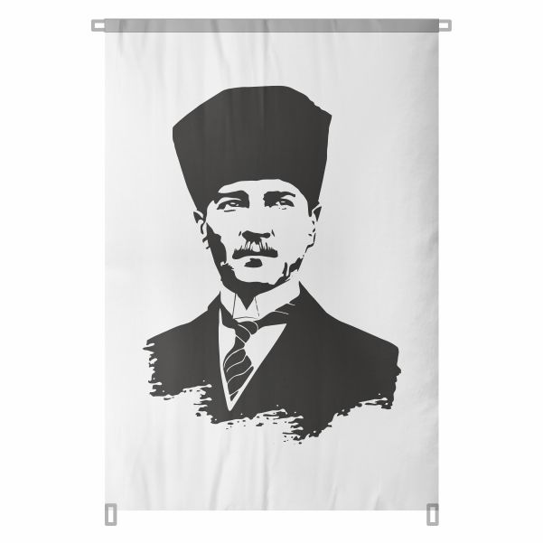 Bez Atat�rk Posteri B�y�k Atat�rk Portresi Bina Boyu Atat�rk Portresi Ulusal Kurtulu�un Sembol� No 83