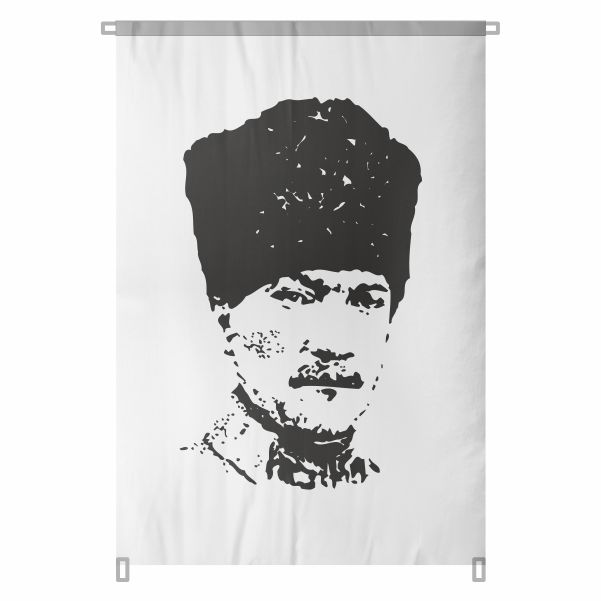 Bez Atat�rk Posteri B�y�k Atat�rk Portresi Bina Boyu Atat�rk Posteri Gelece�i �ekillendiren De�erler No 85
