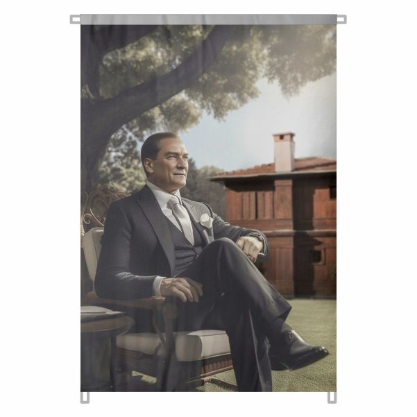 Bez Atat�rk Posteri B�y�k Atat�rk Portresi Bina Boyu Atat�rk Posteri Milli Ba��ms�zl�k Ruhu No 37
