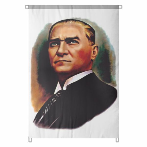 Bez Atat�rk Posteri B�y�k Atat�rk Portresi Bina Boyu Atat�rk Posteri Modern T�rkiye nin Simgesi No 10