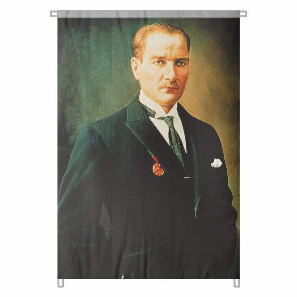 Bez Atat�rk Posteri B�y�k Atat�rk Portresi Bina Boyu Atat�rk Posteri T�rkiye nin Gelece�ine I��k Tutuyor No 16