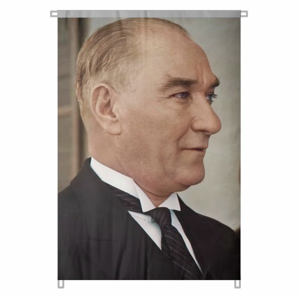 Bez Atat�rk Posteri B�y�k Atat�rk Portresi Bina Boyu Atat�rk Posteri Ulusal Kurtulu�un Sembol� No 43