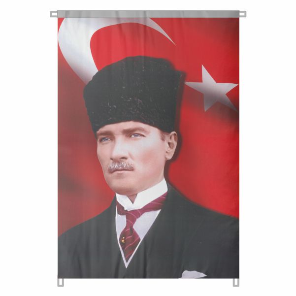 Bez Atat�rk Posteri B�y�k Atat�rk Portresi Bina Boyu Atat�rk Posteri Ulusal Kurtulu�un Sembol� No 73