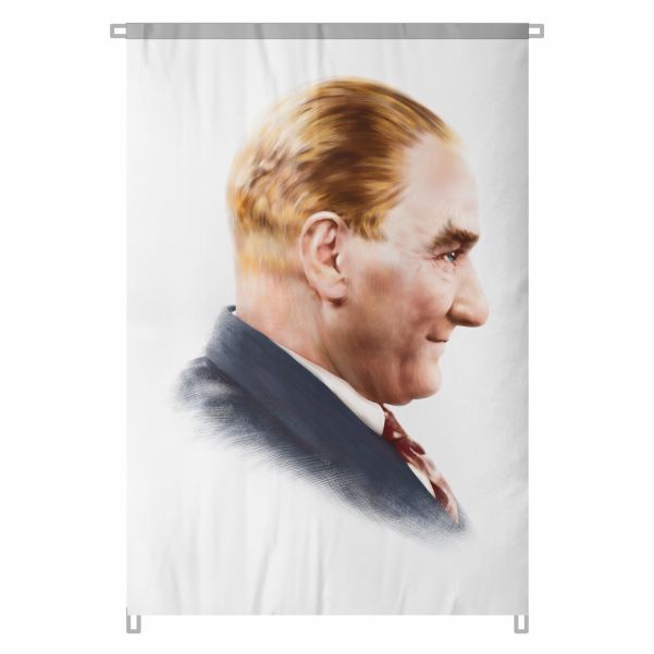 Bez Atat�rk Posteri B�y�k Atat�rk Portresi Bina Boyu Atat�rk Posterleri Cumhuriyetin Mimar� No 69