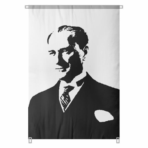 Bez Atat�rk Posteri B�y�k Atat�rk Portresi Bina Boyu Atat�rk Posterleri Ge�mi�ten G�n�m�ze Milli Ruh No 84