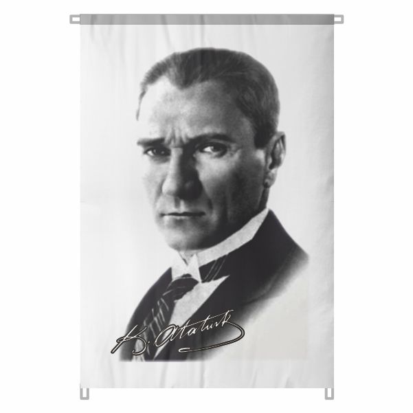 Bez Atat�rk Posteri B�y�k Atat�rk Portresi Bina Boyu Atat�rk Posterleri Gelece�e Y�n Veren �zler No 18