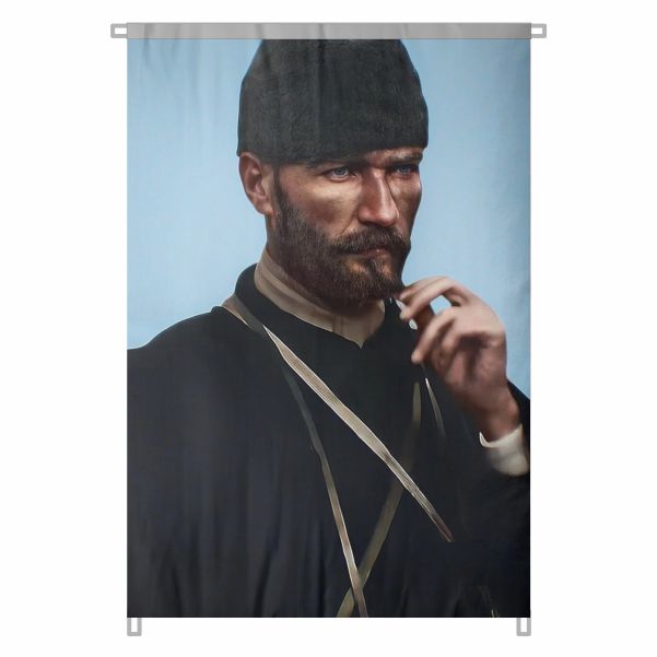Bez Atat�rk Posteri B�y�k Atat�rk Portresi Bina Boyu Atat�rk Posterleri Gelece�e Y�n Veren �zler No 60