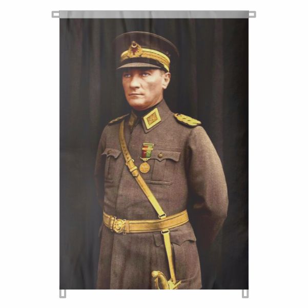Bez Atat�rk Posteri B�y�k Atat�rk Portresi Bina Boyu Atat�rk Posterleri Milli Ba��ms�zl�k Ruhu No 27