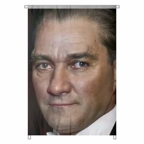Bez Atat�rk Posteri B�y�k Atat�rk Portresi Bina Boyu Atat�rk Posterleri Milli Ba��ms�zl�k Ruhu No 57