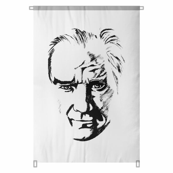 Bez Atat�rk Posteri B�y�k Atat�rk Portresi Bina Boyu Atat�rk Posterleri Milli Ba��ms�zl�k Ruhu No 87