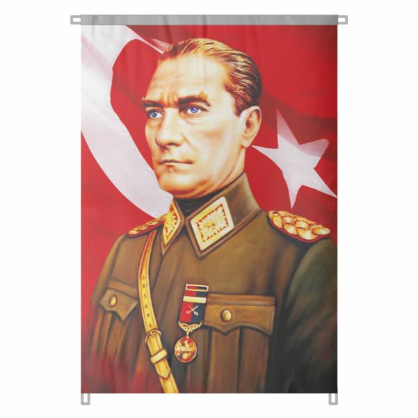 Bez Atat�rk Posteri B�y�k Atat�rk Portresi Bina Boyu Atat�rk Posterleri Milli Birli�in Manifestosu No 51