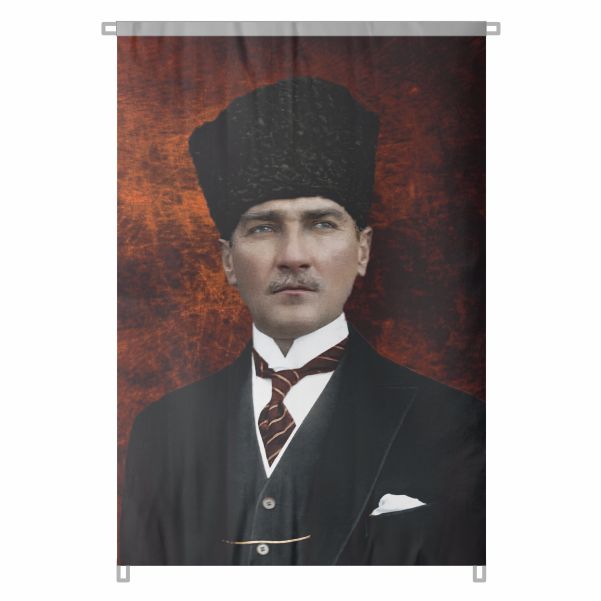 Bez Atat�rk Posteri B�y�k Atat�rk Portresi Bina Boyu Atat�rk Posterleri Milli Birli�in Manifestosu No 9