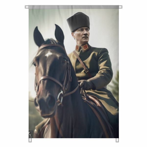 Bez Atat�rk Posteri B�y�k Atat�rk Portresi Bina Boyu Atat�rk Posterleri T�rk Milletinin Onur Abidesi No 36