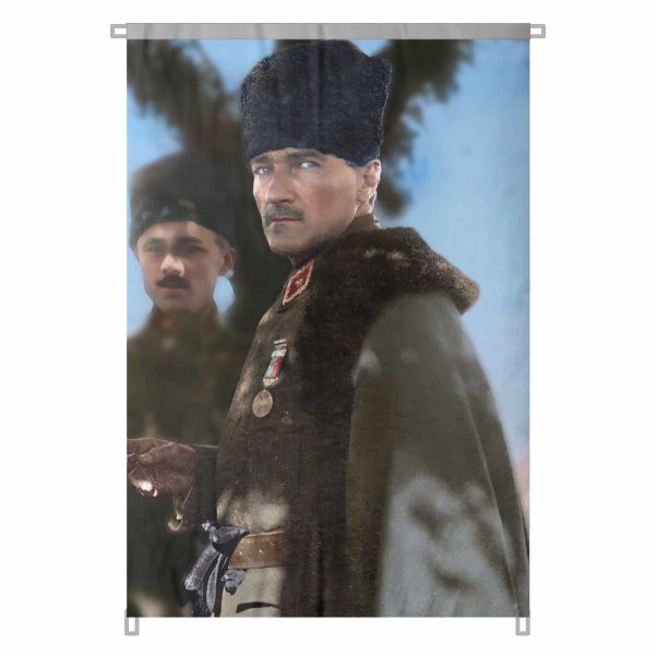 Bez Atat�rk Posteri B�y�k Atat�rk Portresi Bina Boyu Atat�rk Posterleri T�rk Milletinin Onur Abidesi No 66