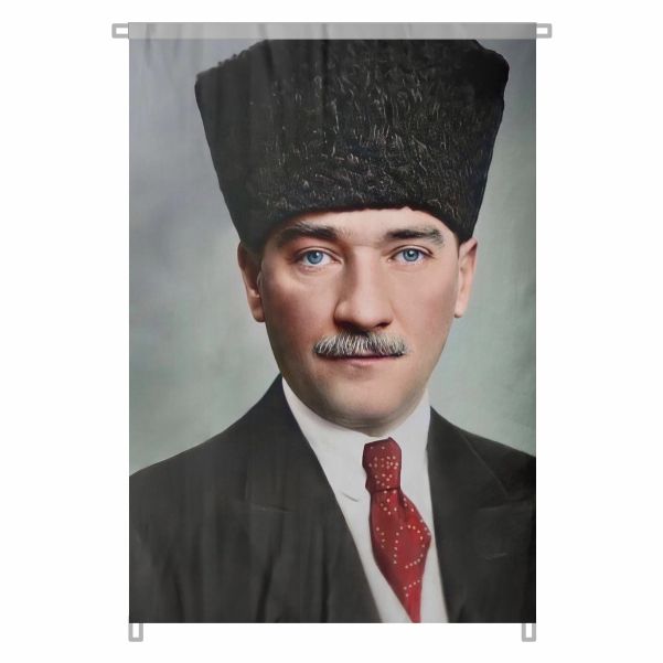 Bez Atat�rk Posteri B�y�k Atat�rk Portresi Bina Boyu Atat�rk Posterleri T�rkiye nin Gelece�ine I��k Tutuyor No 48