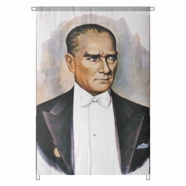Bez Atat�rk Posteri B�y�k Atat�rk Portresi Bina Boyu T�rkiye nin �nde Gelen Atat�rk Posterleri No 1