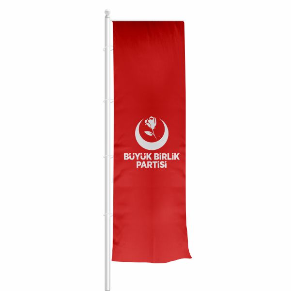 B�y�k Birlik Partisi Yatay �ekilen Flamalar ve Bayraklar