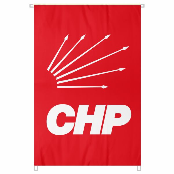 Chp Bina Boyu Bayraklar