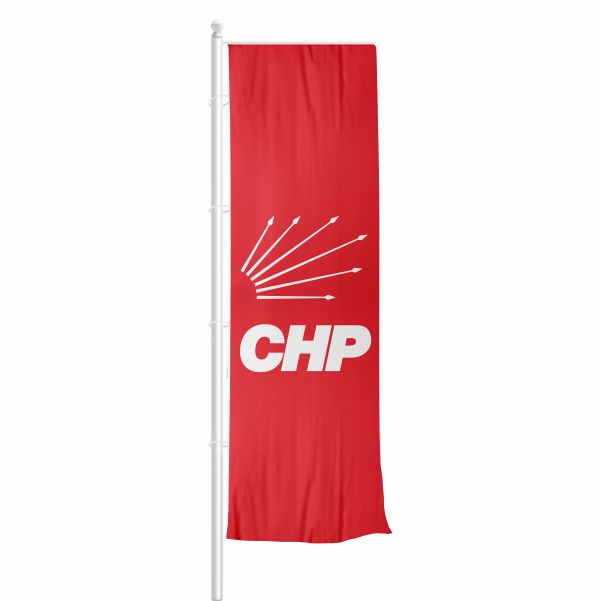 Chp Yatay �ekilen Flamalar ve Bayraklar