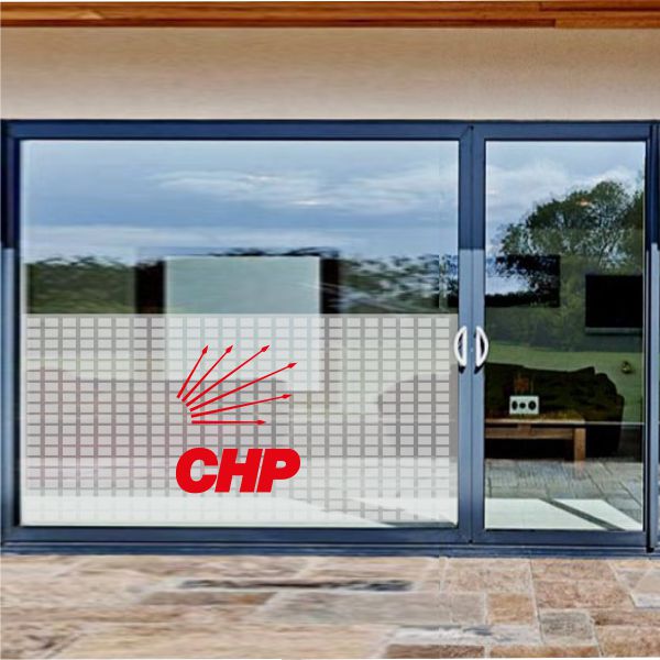 Cumhuriyet Halk Partisi Cam Sticker Etiket Cumhuriyet Halk Partisi Cam Yap��kan� Cumhuriyet Halk Partisi Cam Yaz�s�