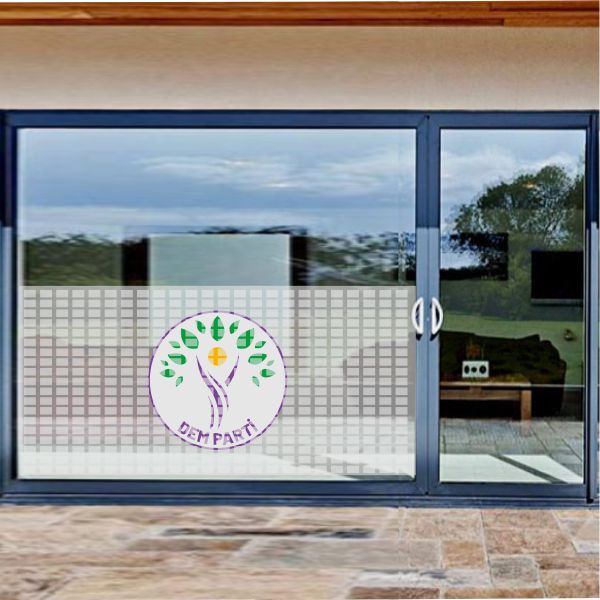 Dem Parti Cam Sticker Etiket Dem Parti Cam Yap��kan� Dem Parti Cam Yaz�s�