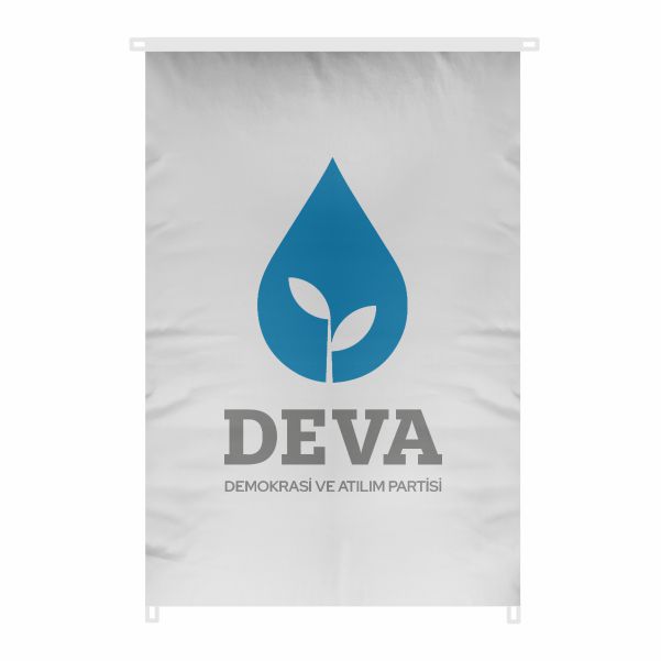 Demokrasi ve At�l�m Partisi Bina Boyu Bayraklar