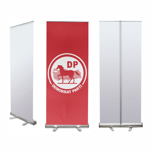 Demokrat Parti K�rm�z� Banner Roll Up