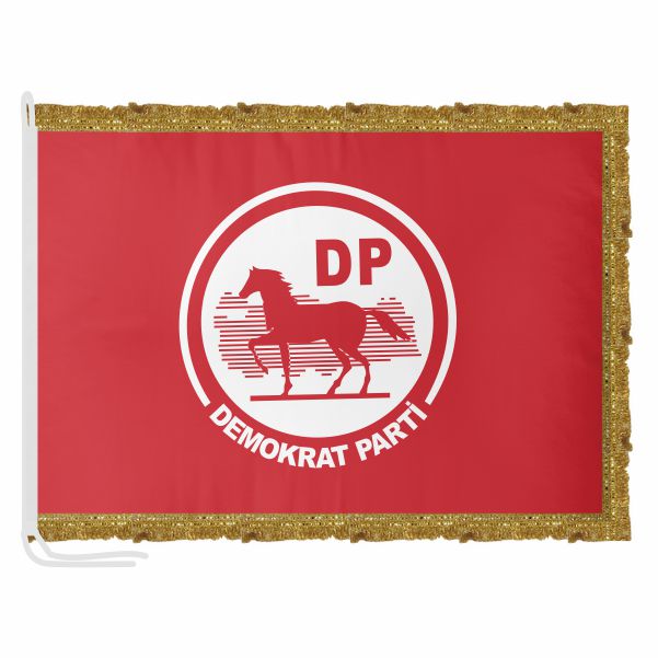 Demokrat Parti K�rm�z� Saten Makam Flamas�