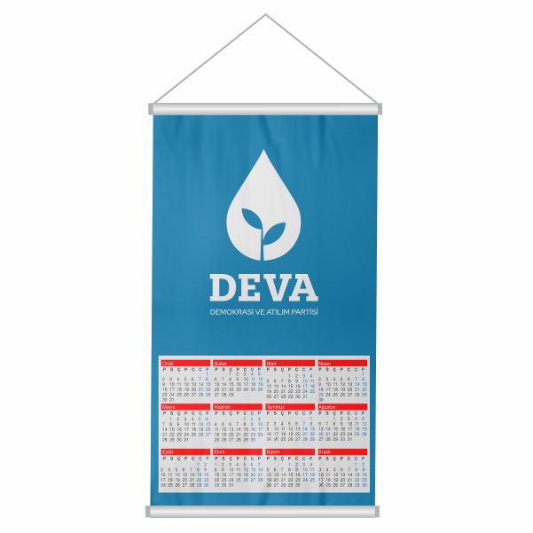 Deva Partisi Bez Takvim Dijital Bask� Deva Partisi Duvar Takvim
