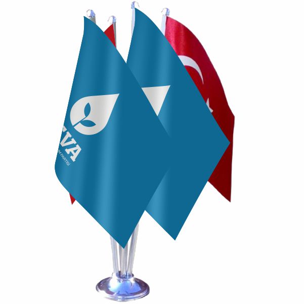 Deva Partisi D�rtl� �zel Masa Bayra��